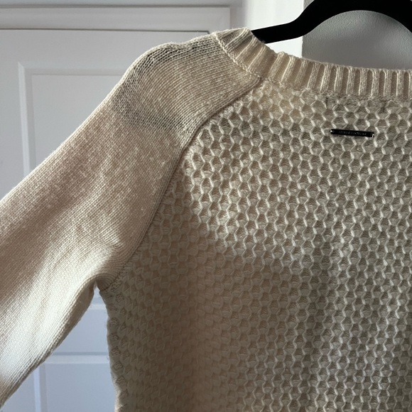 Armani Exchange | NWT Cream Cable Knit Wool Sweater | Size Medium - Picture 7 of 9